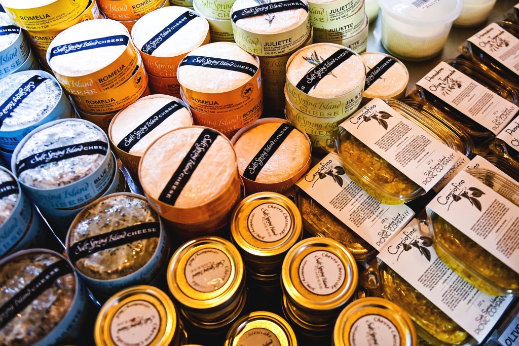 Different sorts of cheese